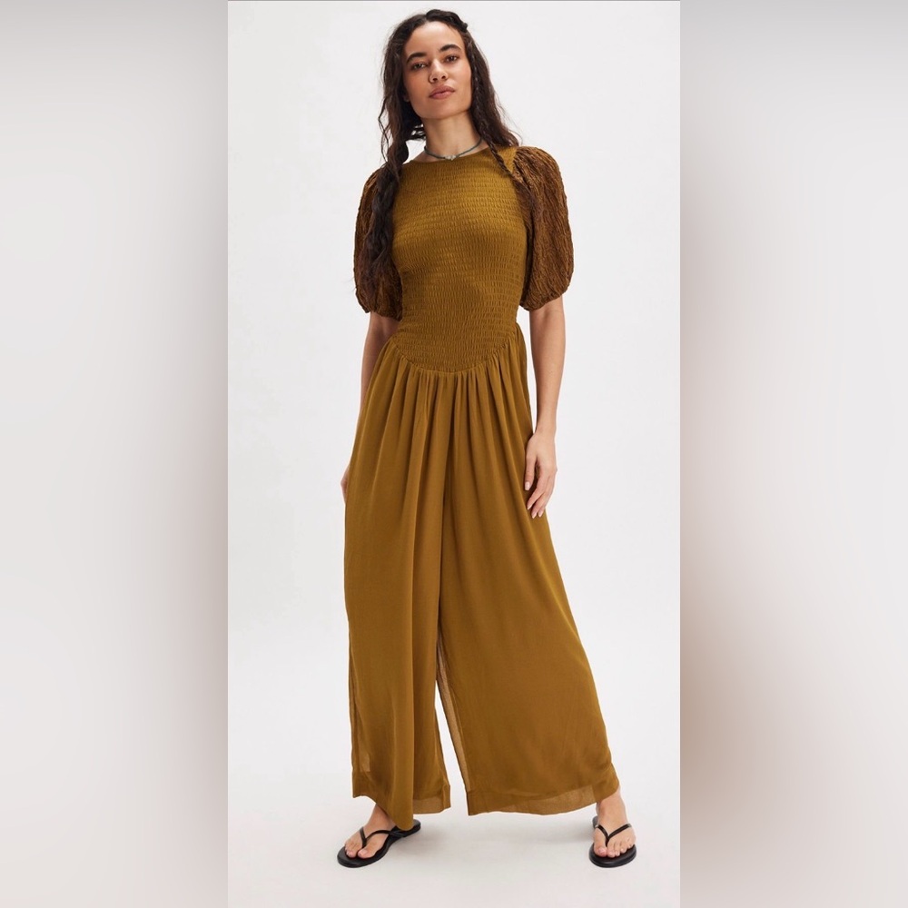 Free People Temperley  Jumpsuit in Calvary Green